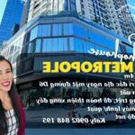 45$net/m2 - 7m x 14m cho thuê shophouse metropole hoàn thiện - khu trung tâm tài chính thủ thiêm - 4410$/sàn