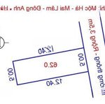 Cần bán 62m2 mt 5m vuông đẹp đường ô tô thông thoáng tại mai lâm - đông anh