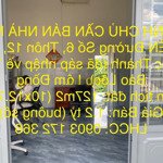 Chính chủ cần bán nhà mặt tiền đường số 6, xã lộc thành, lâm đồng