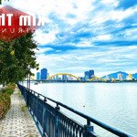 Bán cặp đất: 600m. ngang: 24m. hai mặt tiền trước sau. view trực diện sông hàn. khu euro village1.