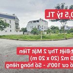 đất biệt thự 2 mặt tiền khu đô thị bình nguyên, p. đông hòa, dĩ an