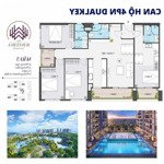 Bán căn hộ dual key 4 phòng ngủcó 2 chức năng vừa ở vừa cho thuê, cách cầu giấy 10p di chuyển giá bán 45 triệu/m2