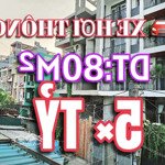 Gò vấp đường nhựa 6m xe hơi thông - 80m² - tặng nhà - chỉ 5,7 tỷ