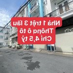 Bán nhà đường thạnh xuân 33 đường thông ô tô khu văn minh sạch đẹp 3 lầu 4pn hướng đông