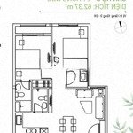 Bán căn hộ 62m2 2pn- 2 vệ sinhdream home riverside q8 ( full giá)