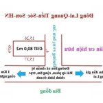 Bán 80m2, chính chủ địa chỉ:thôn đông lai-quang tiến-sóc sơn-hn.