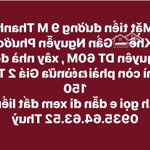 Mặt tiền đường 9 m thanh khê — gần nguyễn phước nguyên dt 60m , xây nh