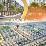 Shophouse 2 mặt tiền sát 43 tòa chung cư + biển hồ vin ocean park 3 chỉ 135 triệu/m2. nói ko với giá ảo