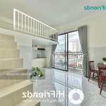 Khai trương tòa nhà mới duplex có bancol - full nội thất mới 100% giáp pn giáp q3