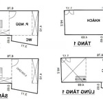 Hẻm 3m + cách mt hoàng sa 21m; tân định; quận 1; 2 tầng; 2t9