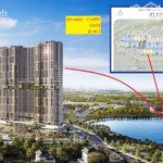 1 phòng ngủ+ 1 - 46m2 - view hồ - giá chỉ 1,4x tỷ - thanh toán 1%/ tháng - chiết khấu lên tới 13%