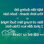 10x45 - đất mặt tiền, đường ô tô. khu vực kinh doanh. dân cư đông