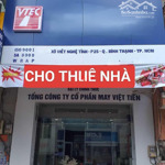 Cho thuê mặt bằng kd nhà 3 tầng, đoạn 2 chiều của xô viết nghệ tĩnh, gần đại học giao thông vận tải