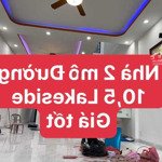 Lakeside, nhà 2 tầng đường 10,5m, vị trí kinh doanh buôn bán, hoà hiệp