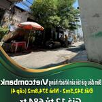 Bán đấu giá tài sản khách hàng vietcombank, đất 342,5m2, giá 12 tỷ 684 nhà 374,8m2 (cấp 4)