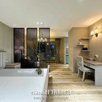 Thuê penthouse 1 phòng ngủ sân vườn rộng 55m2, full nội thất cao cấp thang máy, ngay hồ hảo hớn q1