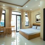 Phòng studio đầy đủ nội thất ngay quận 10_có ban công_máy giặt riêng_thang máy_bãi xe rộng