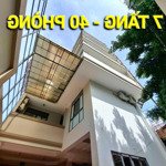 Dòng tiền 1.5 tỷ năm , 250m2 , 7 tầng , 40 căn hộ ,giá rẻ , liên hệ: 0939208616