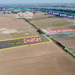 7476m2 đất lúa 2 mặt giáp kênh 220tr/1000m2