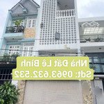 Nhà 4 tầng 54m2 lung linh mặt tiền đường t.a gần ngã 3 lê văn khương - trần thị cờ