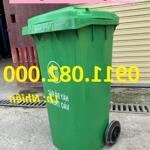 Nơi bán thùng rác nhựa màu xanh giá rẻ tại an giang- sỉ lẻ thùng rác 120l 240l- liên hệ: 0911082000