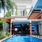 Cho thuê biệt thự thảo điền, khu compound, diện tích 600m2, 3 tầng, sân vườn + hồ bơi