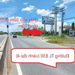 đất view kênh 20m cực mát (5x16) = 80m2 thổ cư 100% đường 13m, tl 830 (vành đai 4) - chỉ 1.39ty