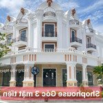 Cho thuê shophouse góc 3 mặt tiền tại đảo phú gia pc. 14x24, 4 tầng, hoàn thiện ngoài thô trong