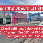 Mặt tiền kinh doanh biệt thự kế trung tâm hành chính, p. dĩ an, tp. dĩ an