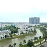 1pn + 1 loại 48m2, view biệt thự ngọc trai, masteri waterfront. trục căn 05a tòa h2