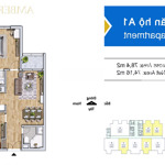 Chính chủ bán căn hộ 2 ngủ, 74m2 thông thuỷ, amber riverside cạnh times city minh khai hà nội