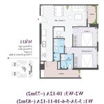 Cần bán nhanh căn 73m2, 2pn, bc đông nam tại chung cư the wisteria, hoài đức, giá tốt