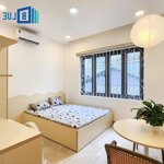 Cho thuê phòng trọ/studio đầy đủ nội thất có cửa sổ lớn 25m2.