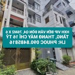 Bán nhà riêng chdv hxh bến vân đồn, phường 2, quận 4. dt 76m2, 6 tầng, thang máy, chỉ 16 tỷ