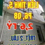 Nhà mới tuyệt đẹp, trệt, 2 lầu, hẻm 132 liên tỉnh 5, 54m2