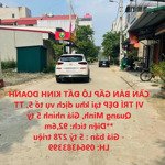 Cần bán gấp lô đất kinh doanh vị trí đẹp tại khu dịch vụ tổ 5, tt quang minh, giá nhỉnh 5 tỷ