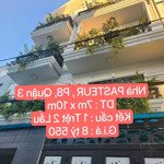 Phát mãi căn nhà đường pasteur , phường 8, quận 3. dt 70m2. giá 8 tỷ 550. shr. lh 0903632392 quân