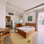 Căn hộ studio 40m2 balcony - full nội thất - view thành phố trong biệt thự gần cầu lê văn sỹ