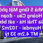 Chính chủ bán nhà mặt phố hoàng cầu, sát huyndai 101m2 giá 33 tỷ vnd tại đống đa, 5 tầng, 60tr/th