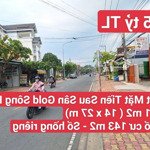 Mặt tiền kinh doanh biệt thự sau sân gold sông bé, p. bình nhâm, tp. thuận an