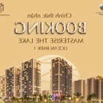 Masteri waterfront ra mắt tòa the lake mới. căn 1pn 40m2 view biển hồ cực đẹp. hotline: 0981669297