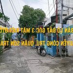 Cần bán gấp lô đất góc 3 mặt kiệt ôtô, đường nguyễn công trứ, quận sơn trà, đà nẵng!