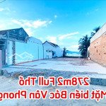 278m2 full thổ cư mặt biển pk8 - bắc vân phong 2 mặt đường 20m/36m