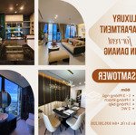 Cho thuê căn hộ cao cấp 2 phòng ngủ sam towers view góc nhìn tổng quan về sông hàn