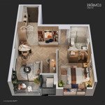 Căn 1pn: 45.2m2 - lumiere spingbay - hỗ trợ lãi suất 80%