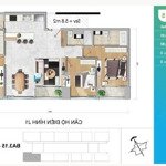 Bán căn hộ 3pn loại lớn (116m2), new city, tầng cao, view sông, giá 8.5 tỷ