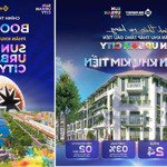 đầu tư vốn chỉ từ 1,5 tỷ sở hữu shophouse & biệt thự tại sun urban city chiết khấu tới 15% tháng 11