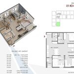 Căn góc 3 pn, 70m2, tầng 16 view bể bơi, nội thất cơ bản