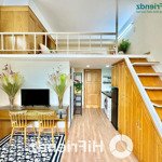 Cho thuê căn hộ duplex bancol thiết kế hiện đại luxury, thang máy, full nội thất, gần chợ hoà hưng