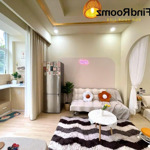 Studio full nội thất cửa sổ thoáng ngay công viên làng hoa